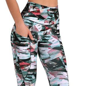 ODODOS Women's High Waisted Yoga Leggings with Pockets, Tummy Control Non